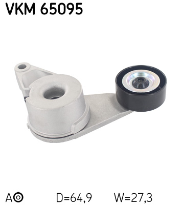 diržo įtempiklis, V formos rumbuotas diržas - VKM 65095 SKF